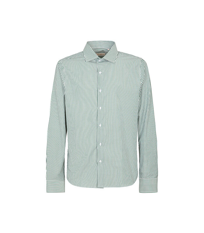 Camicia ml verde righe verticali, Valerio 1966, 27Z3T0019COVERD44
