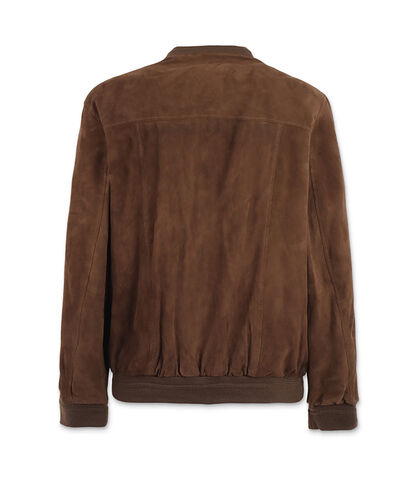 Bomber in camoscio da uomo testa di moro, Valerio 1966, 25Z4T0004CMMORO42, 002