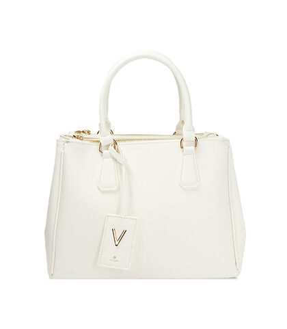 Borsa a mano donna bianca, Valerio 1966, 2557T1410EPBIANUNI, 001