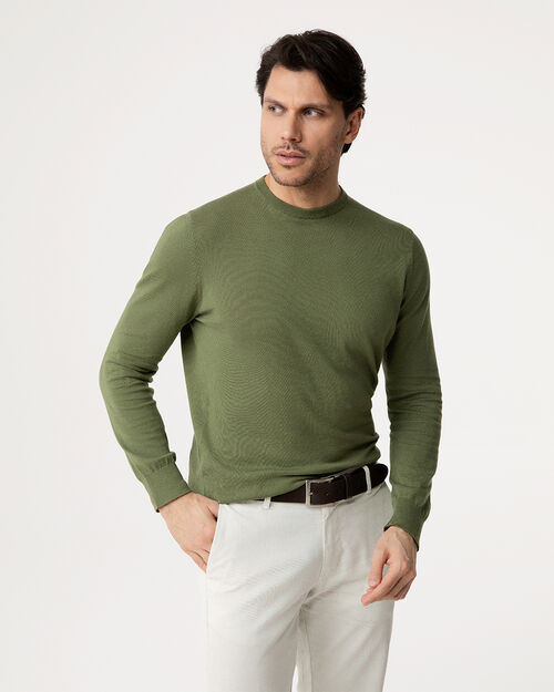 Maglia ml militare in cotone, ARMY