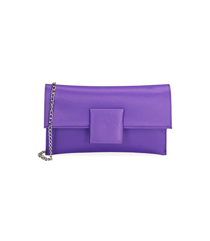 Pochette donna viola in raso | Valerio 1966