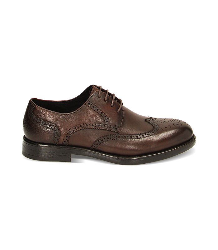 Stringate uomo Duilio testa di moro in pelle Valerio 1966