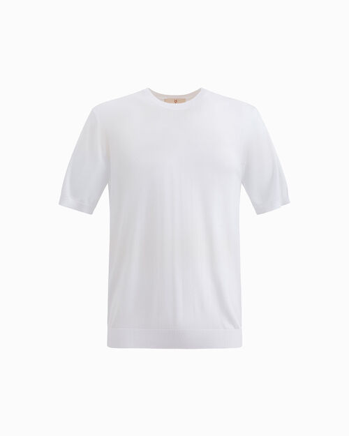 Maglia girocollo bianca, WHITE