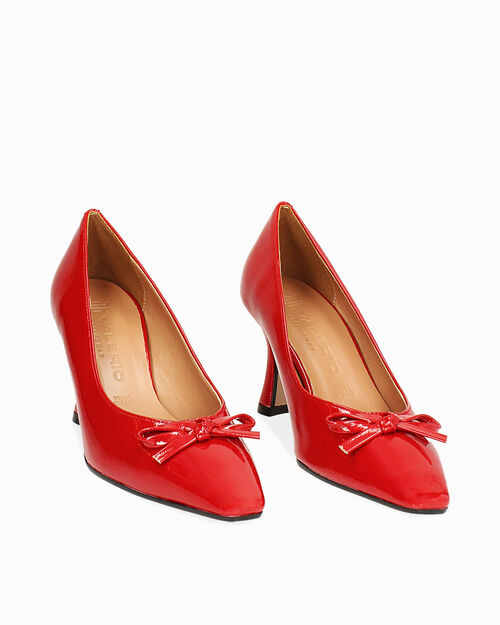 D&eacute;collet&eacute; rosse in naplak con fiocco, RED