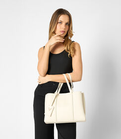 Borsa a mano donna panna classica, Valerio 1966, 2557T3498EPPANNUNI, 002 preview