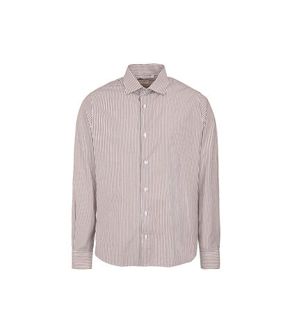 Camicia marrone a righe verticali, Valerio 1966, 27Z3T0019COMARR38, 001