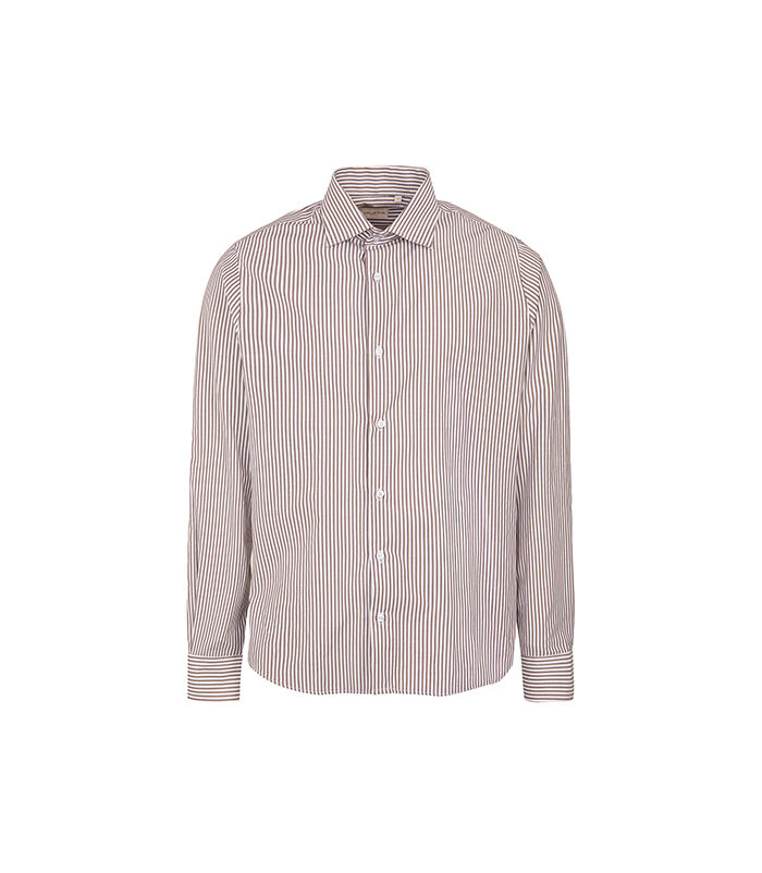 Camicia marrone a righe verticali, Valerio 1966, 27Z3T0019COMARR41