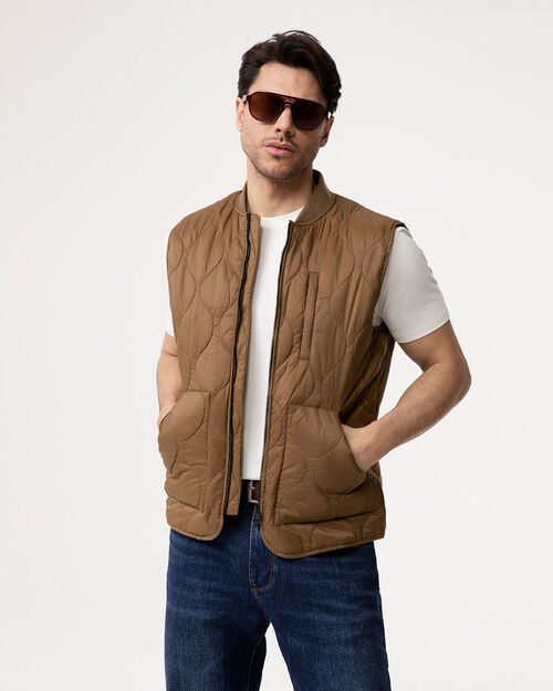 Gilet militare con colletto bomber, ARMY