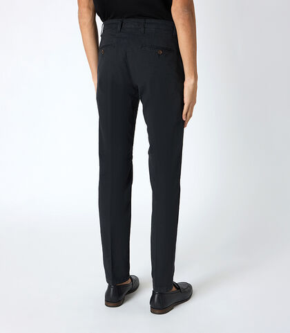 Pantalone da uomo modello chino nero, Valerio 1966, 25N8T5003CONERO42, 002