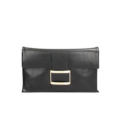 Pochette nera con fibbia, Valerio 1966, 2351T5555EPNEROUNI, 001 preview