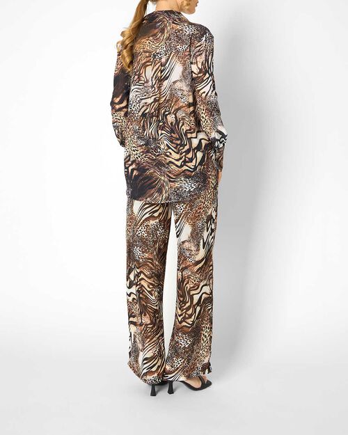 Camicia da donna con fantasia tigrata, TIGER