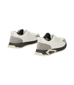 Sneakers bianco/grigio in pelle, Valerio 1966, 23U6T8823PEBIGR039, 003 preview