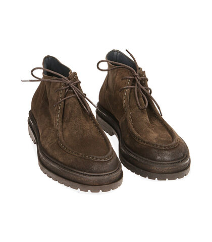 Stringate testa di moro in camoscio, Special Price, 2053T2320CMMORO039, 002