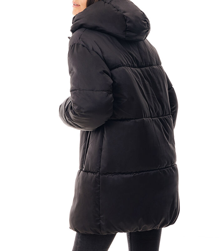 Piumino donna nero sales corto