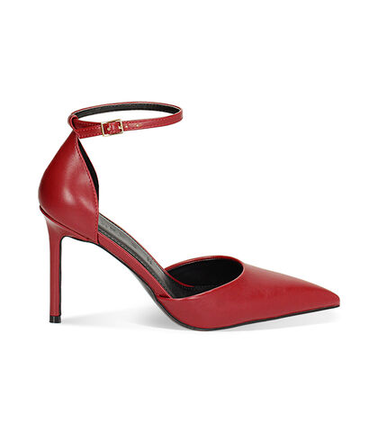 Décolleté open shank cherry, tacco 9,5 cm, Valerio 1966, 2421T5642EPCHER035, 001