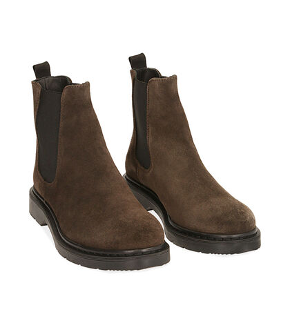 Chelsea boots testa di moro in camoscio, Valerio 1966, 1877T6120CMMORO039, 002