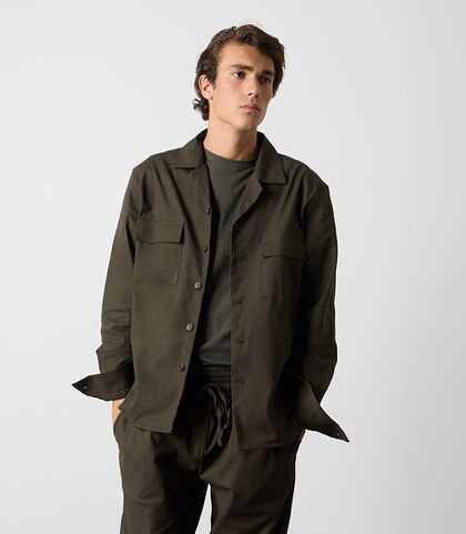 Camicia-giacca militare in cotone da uomo, Valerio 1966, 26Z3T0091COMILII, 001