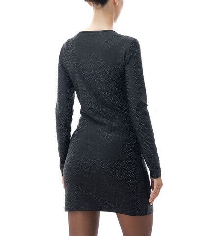 Vestito nero con strass, Valerio 1966, 24C9T3705TSNEROI, 002
