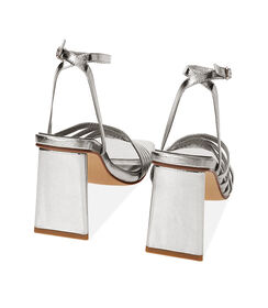 Sandali argento, tacco 9 cm, Valerio 1966, 2127T1109LMARGE035, 003 preview