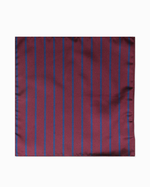 Cravatta bordeaux a righe diagonali blu, BURGUNDY