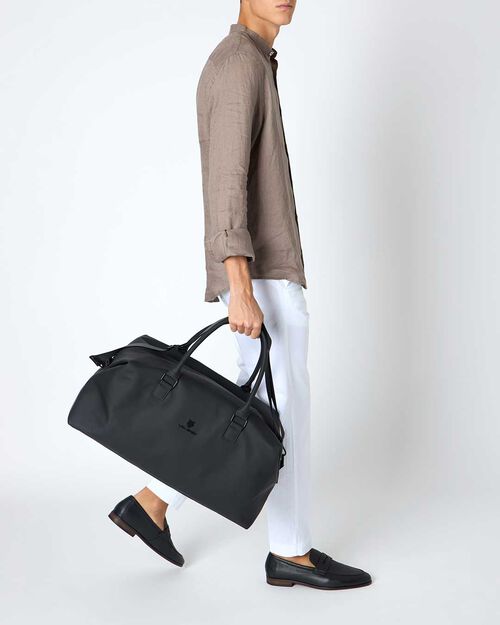 Borsone nero compatto, BLACK