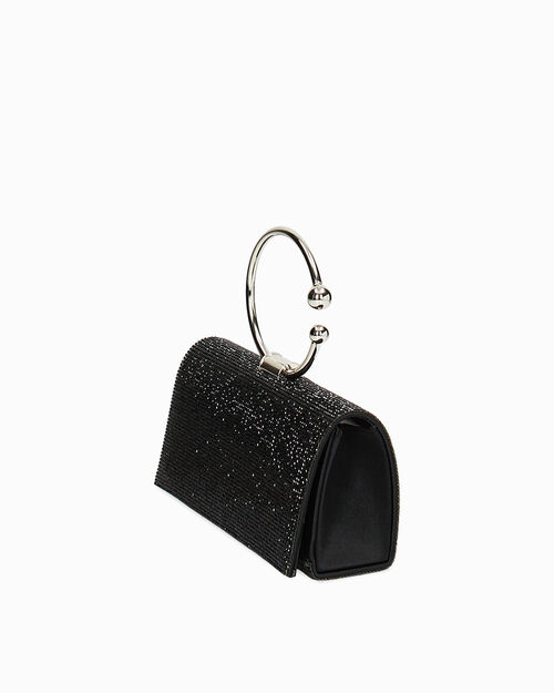 Minibag nera con pietre, BLACK