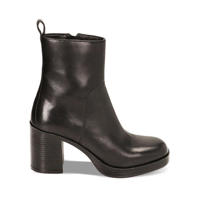 Stivaletti neri pelle donna cheap