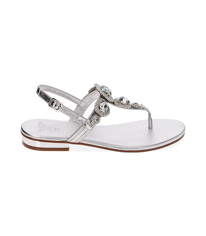 Sandali infradito gioiello argento, Valerio 1966, 2149T6132LMARGE035, 001