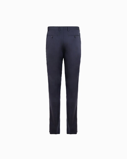 Pantalone da uomo di cotone blu, BLUE