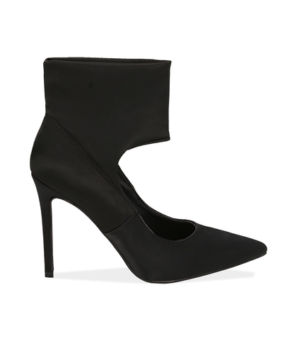 Décolleté nere in raso , 1221T6721RSNERO035, 001