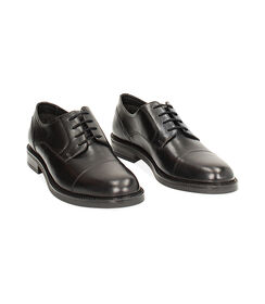 MAN SHOES OXFORD LEATHER NERO, Valerio 1966, 24N4T6505PENERO040, 002 preview