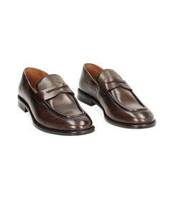 Mocassini testa di moro in pelle, Valerio 1966, 2314T4964PEMORO041, 002 preview
