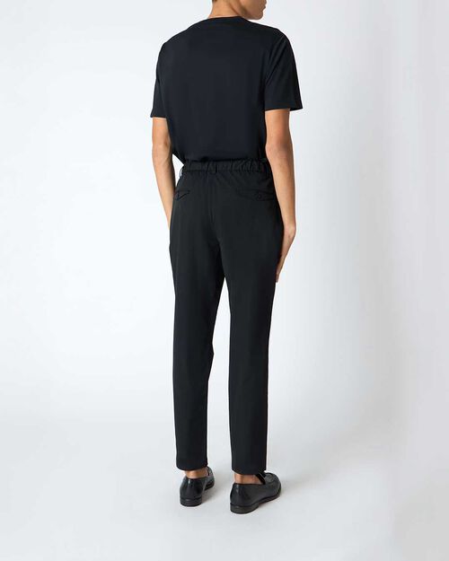 Pantalone da uomo slim nero, BLACK