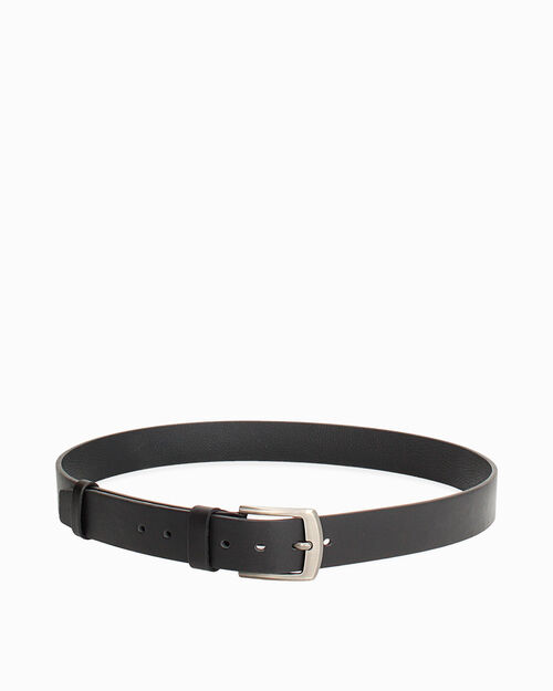 Cintura nera fibbia argentata, BLACK
