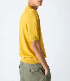Maglia da uomo a polo, in cotone giallo, Valerio 1966, 25U4T4757COGIALI, 002 preview