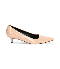 Décolleté nude in vernice, tacco 4,5 cm, Valerio 1966, 2449T5801VENUDE036, 001 preview