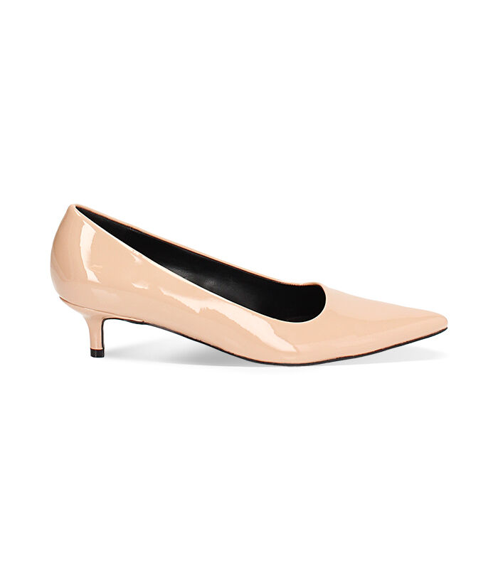 Décolleté nude in vernice, tacco 4,5 cm, Valerio 1966, 2449T5801VENUDE036