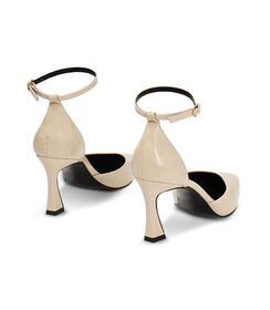 Décolleté open shank panna in naplak, tacco 8 cm, Valerio 1966, 2421T5337NPPANN035, 003 preview
