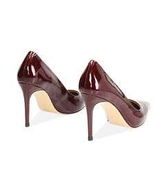 Décolleté effetto vernice cherry con tacco 9 cm, Valerio 1966, 26M5T1411VFCHER035, 003 preview