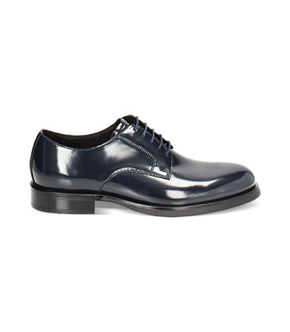 Stringate blu in pelle abrasivata, Valerio 1966, 24U6T2290APBLUE039, 001