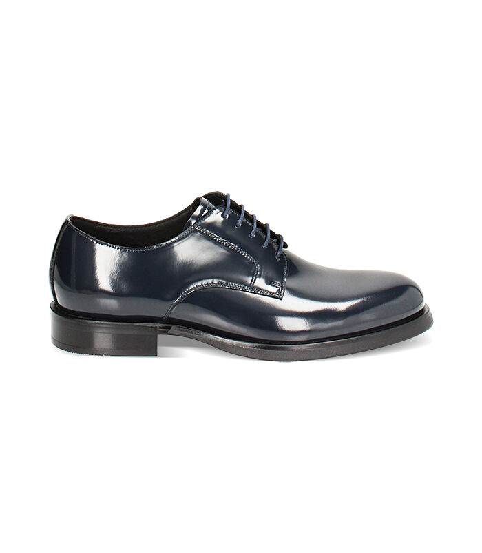 Stringate blu in pelle abrasivata, Valerio 1966, 24U6T2290APBLUE039