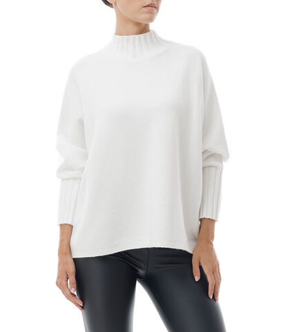 Maglioncino bianco da donna, Valerio 1966, 24U5T6229TSBIANI, 001