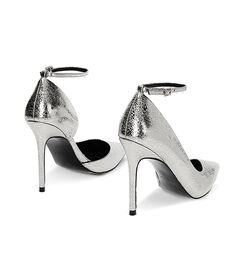 Décolleté open shank laminate argento, tacco 10,5 cm, Valerio 1966, 2421T2021LMARGE041, 003 preview