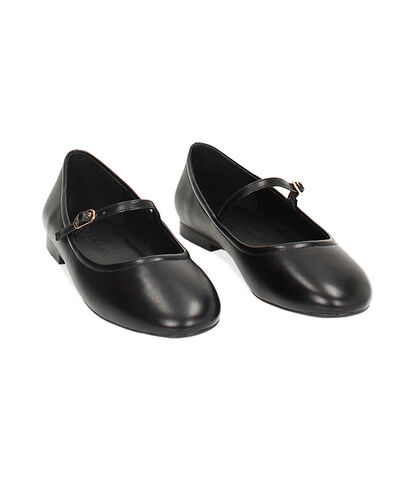 Ballerine nere punta tonda, Valerio 1966, 2427T1835EPNERO035, 002