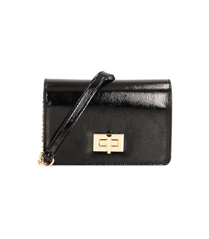 Mini-bag nera in naplak, Valerio 1966, 2251T2947NPNEROUNI, 001