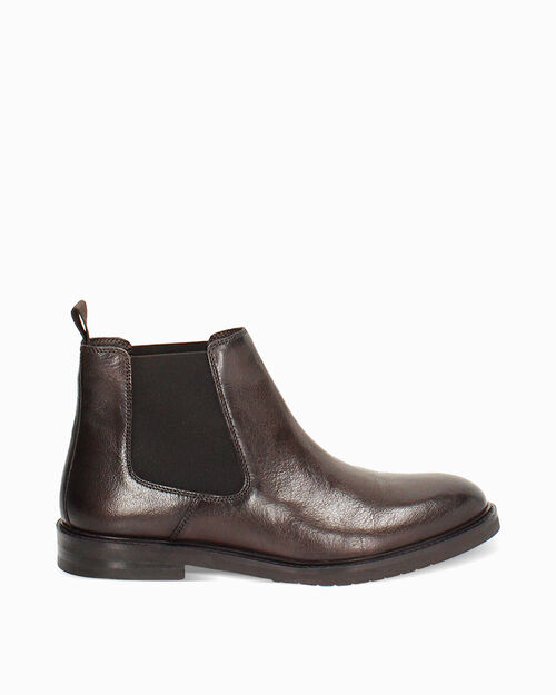 Stivaletti beatles testa di moro con pannelli elastici, DK BROWN