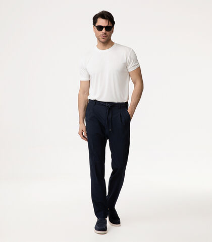 T-shirt bianca essenziale, Valerio 1966, 27D8T1151COBIANI, 002