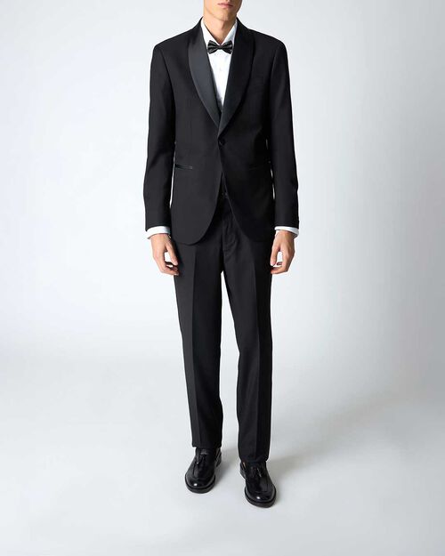 Abito da uomo nero elegante, BLACK