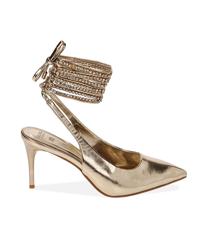D collet lace up oro tacco 8 cm