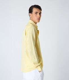 Camicia da uomo in lino gialla, Valerio 1966, 25Z3T2302LNGIAL39, 002 preview